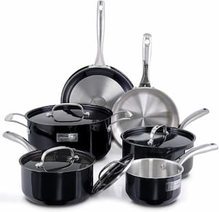 ,Hard Anodized Cookware Sets 10-Piece under 300