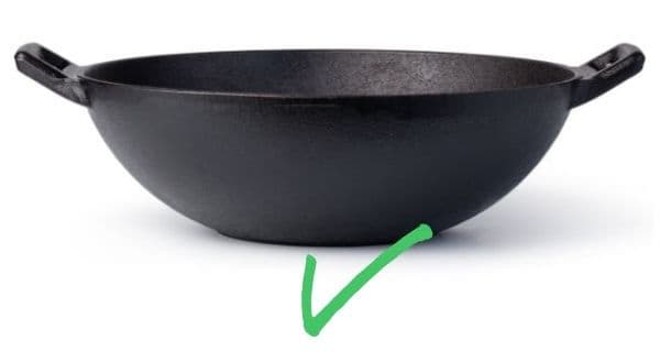 flat bottom wok