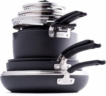 GreenPan CC002120-001 Levels Stackable HA Cookware