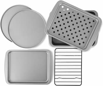 G & S 6-Piece convention microwave oven Baking Pan Set
