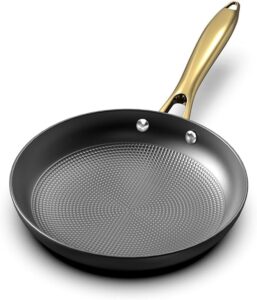 imarku Frying Pan - 8 Inch Non Stick Frying Pan, Long Lasting Cast Iron Skillet Nonstick Pan, Honeycomb Nonstick Frying Pan with Stay Cool Stainless Steel Handle, Birthday Gifts, Easy Clean Pan