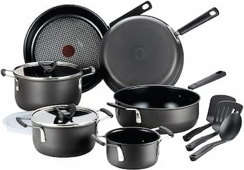 T-fal B003SC63 All-In-One Hard Anodized Dishwasher Safe Nonstick Cookware Set