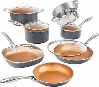 Gotham Steel Pots and Pans Set 12 Piece Cookware Set