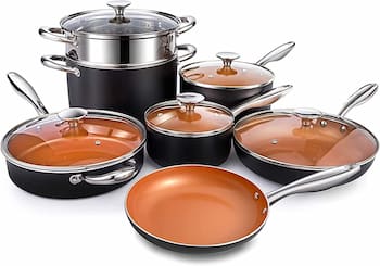 MICHELANGELO Ultra Nonstick Copper Cookware Set