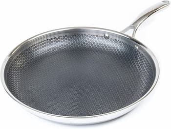 HexClad 12 Inch Hybrid Stainless Steel Frying Pan