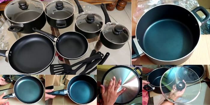 Amazon Basics Non-Stick Cookware Set unboxing, review and tested.jpg