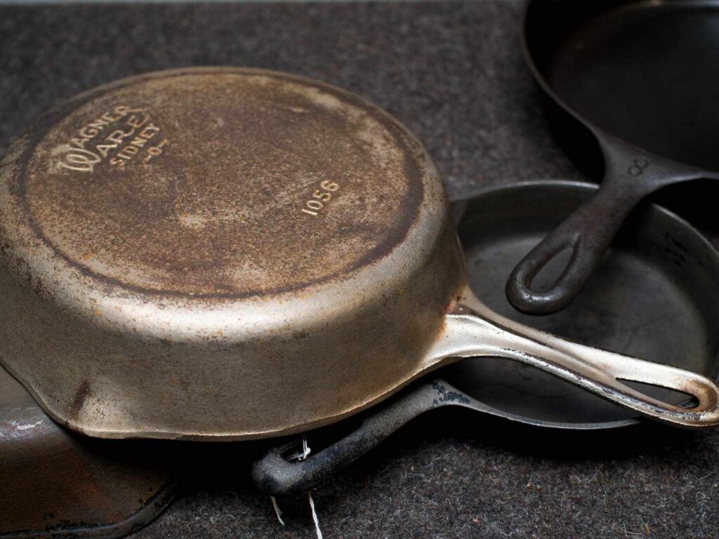Avoid using Cast Iron With Rough Bottom