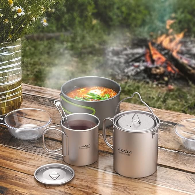 Top 4 Titanium Cookware Sets for Outdoor Cooking Adventures