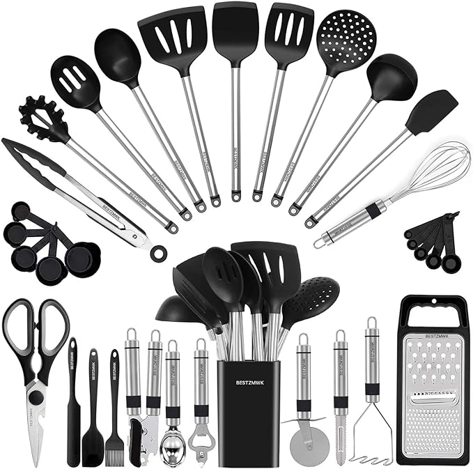 A Thorough Review of The Great 33-Piece Silicone Cooking Utensils Set
