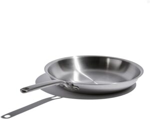 Heritage Steel x Eater 12 Inch Frying Pan | Made in USA | 5-Ply Fully Clad Stainless Steel Pan | Stay Cool Handle Design | Induction Ready & Non-Toxic Pan