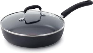 T-fal Experience Nonstick Fry Pan 10 Inch Induction Oven Safe 400F Cookware, Pots and Pans, Dishwasher Safe Black