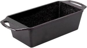 Lodge Cast Iron Loaf Pan 8.5x4.5 Inch, Black