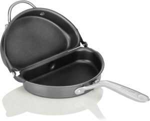 TECHEF - Frittata and Omelette Pan, Double Sided Folding Egg Pan, Made in Korea (PFOA Free) (Black)