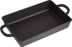 Crock Pot Artisan 13 Inch Preseasoned Cast Iron Rectangular Lasagna Pan