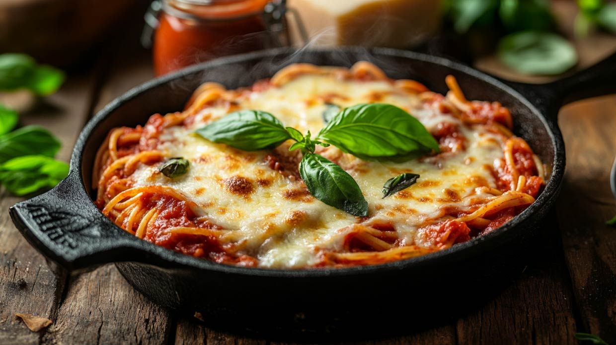 spaghetti in cast iron